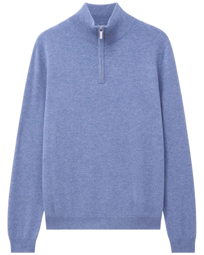 Pringle of Scotland Kaschmirpullover mit Reißverschluss - Blau Blau