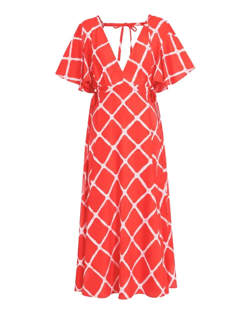 Victoria Beckham Maxikleid mit Cut-Out - Rot Rot