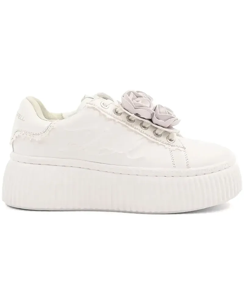 Karl Lagerfeld Signia Flora Sneakers - Weiß Weiß