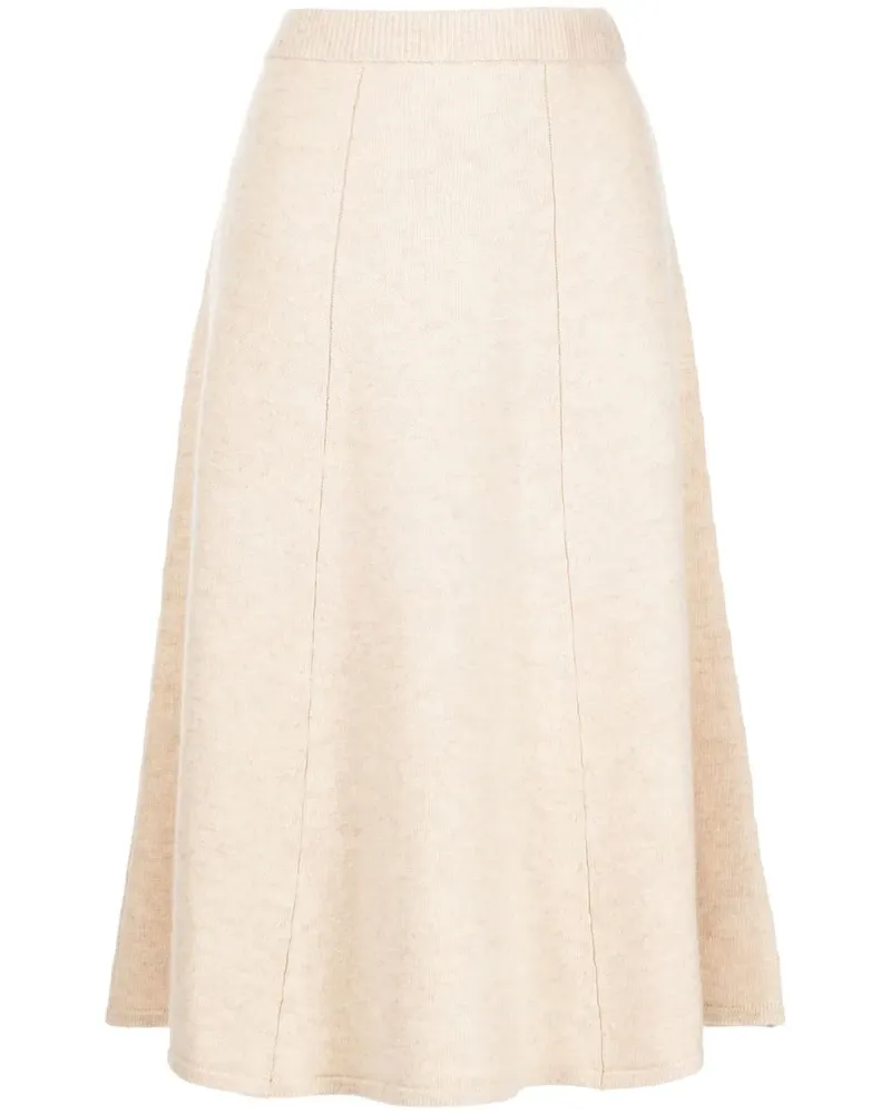 LoveShackFancy Ausgestellter Kaschmirrock - Nude Nude