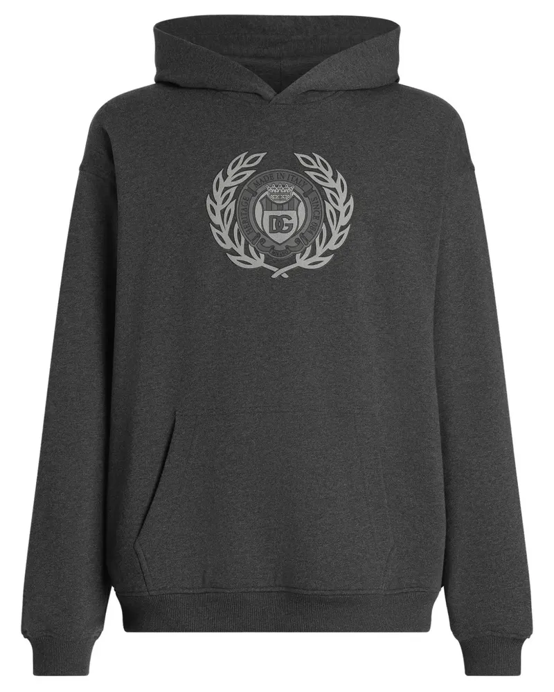 Dolce & Gabbana Hoodie mit Logo-Print - Grau Grau