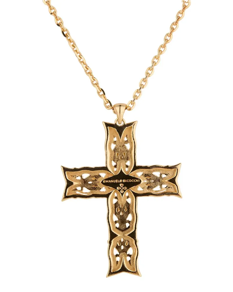 Emanuele Bicocchi Große Reißue Notre-Dame Halskette - Gold Gold