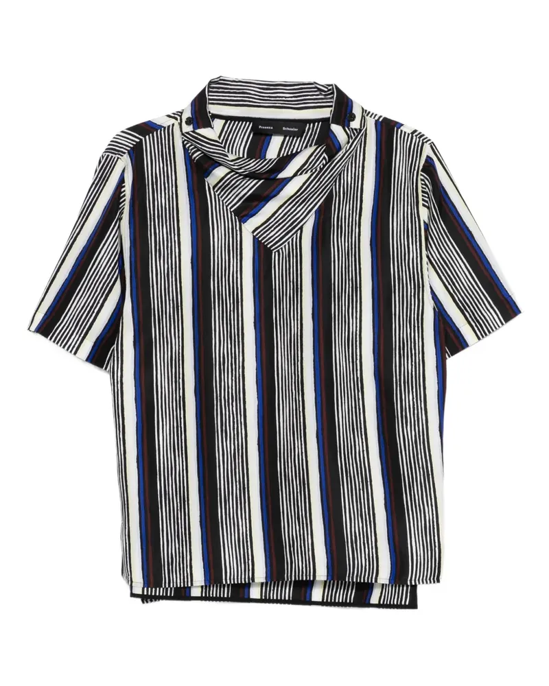 Proenza Schouler Gestreiftes Oberteil - Schwarz Schwarz