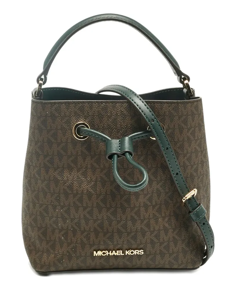 Michael Kors logo-pattern bucket bag - Braun Braun