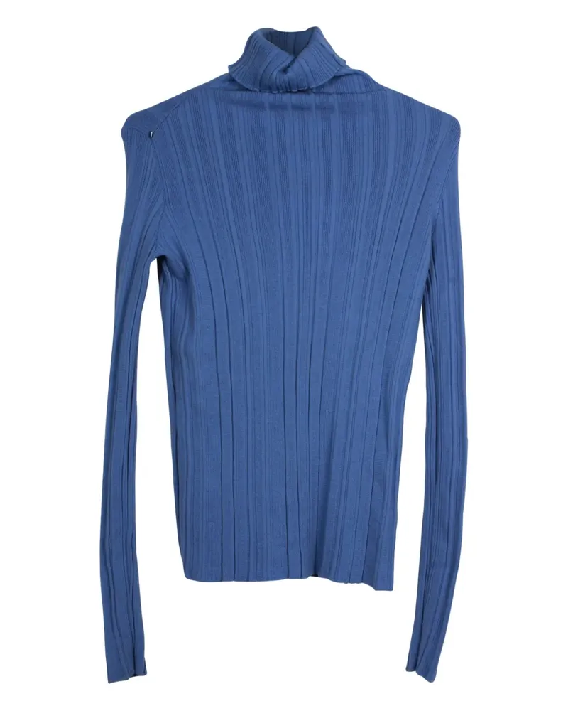 Max Mara Pullover mit Rollkragen - Blau Blau