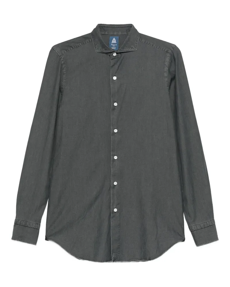 Finamore 1925 Milano Hemd - Grau Grau