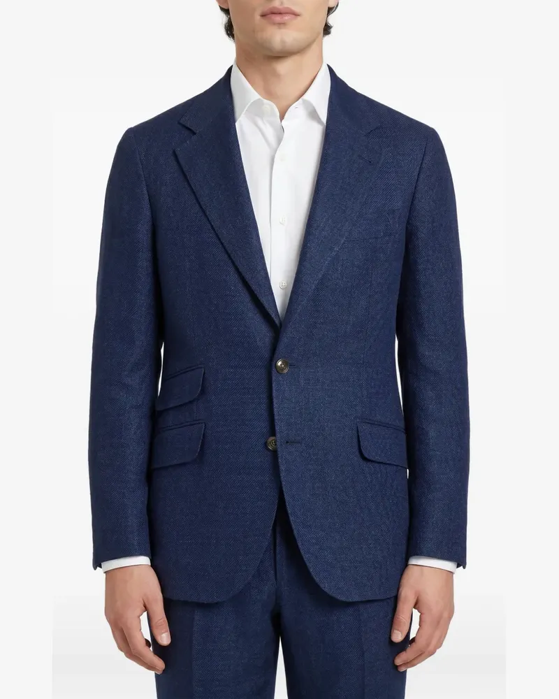 Brunello Cucinelli single-breasted suit - Blau Blau
