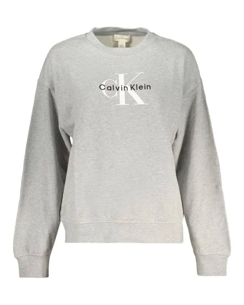 Calvin Klein Sweatshirt mit Logo-Print - Grau Grau