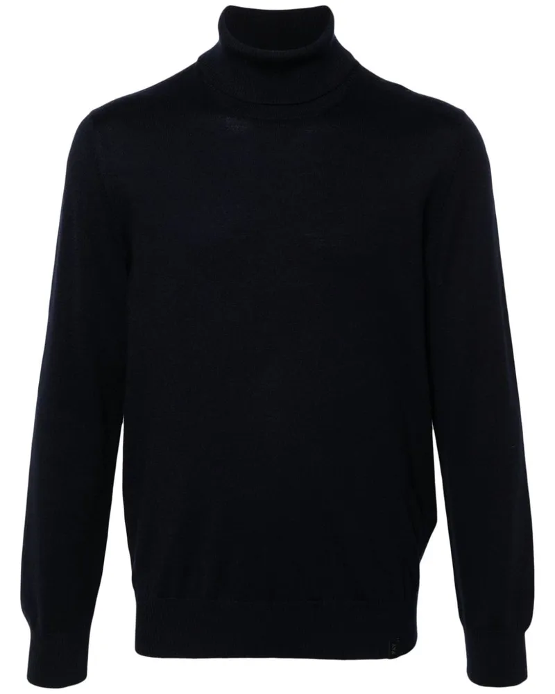 Fay Pullover mit Rollkragen - Blau Blau