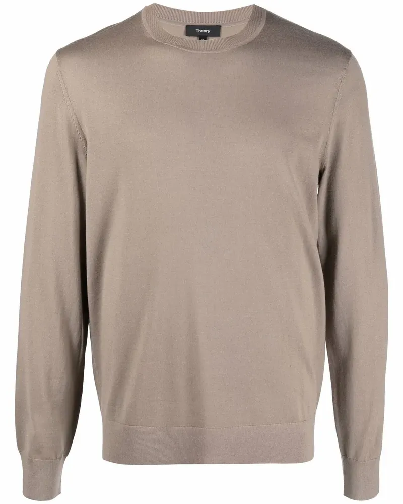 Theory Pullover mit Rundhalsausschnitt - Nude Nude