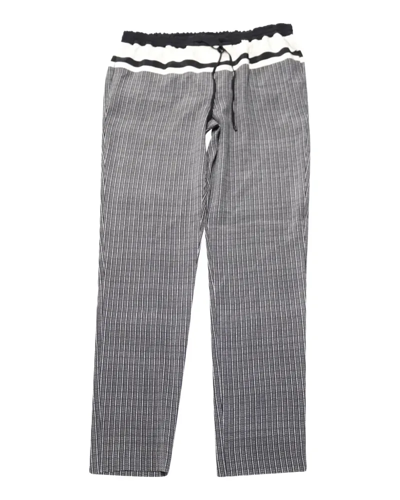 Vince Karierte Hose mit Kordelzug - Grau Grau