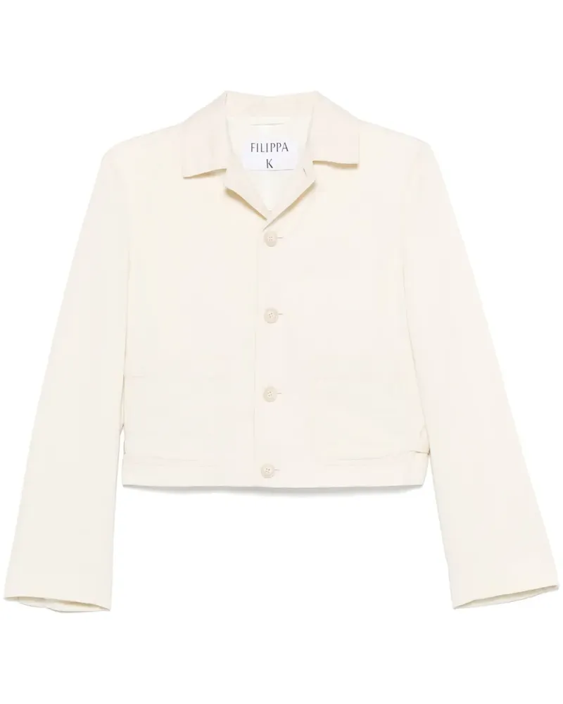 Filippa K Jacke mit aufgesetzten Taschen - Weiß Weiß