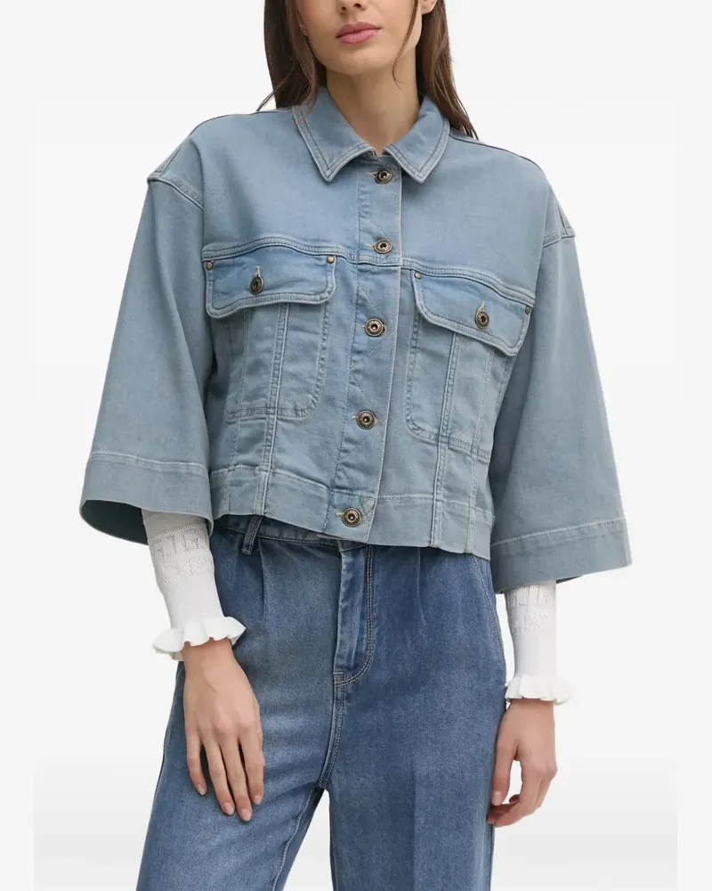 Mos Mosh Jacke mit Klappentasche - Blau Blau