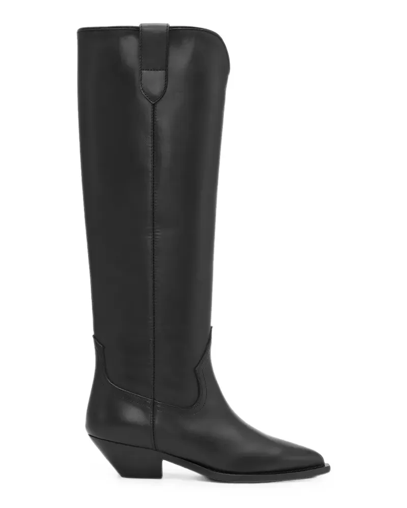 NOTABENE Kniehohe Antoinette Cowboystiefel - Schwarz Schwarz