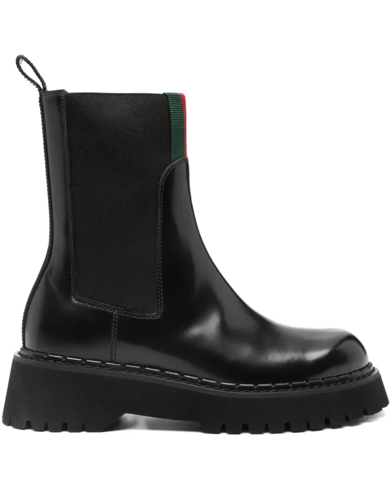 Gucci Klassische Chelsea-Boots - Schwarz Schwarz