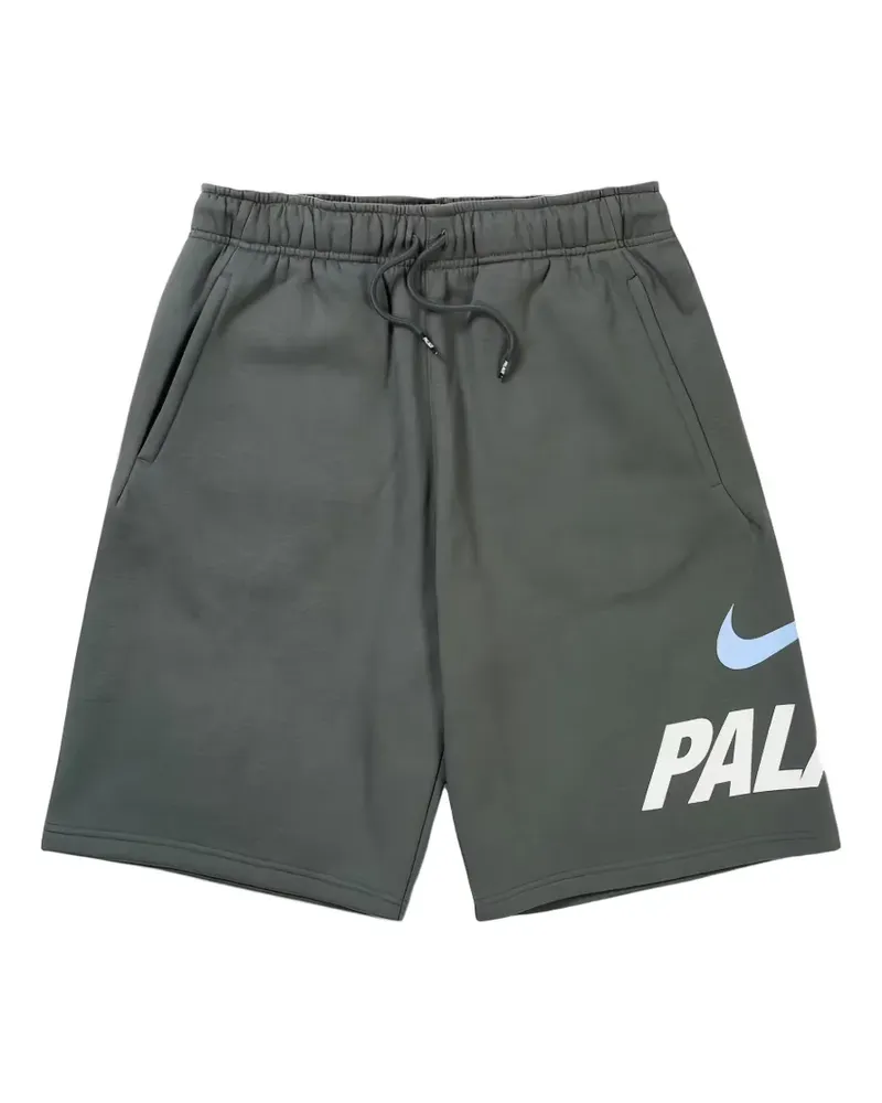 PALACE xNIKE logo-print drawstring shorts - Grau Grau