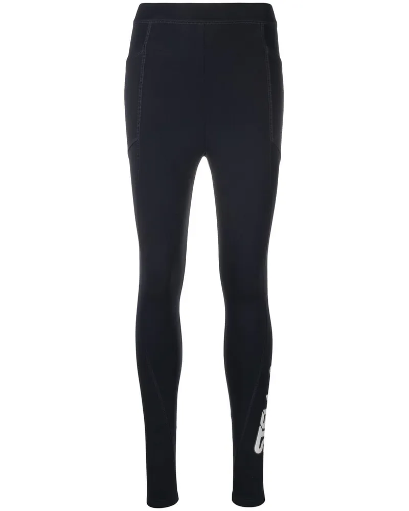 Stella McCartney Leggings mit Logo-Print - Blau Blau