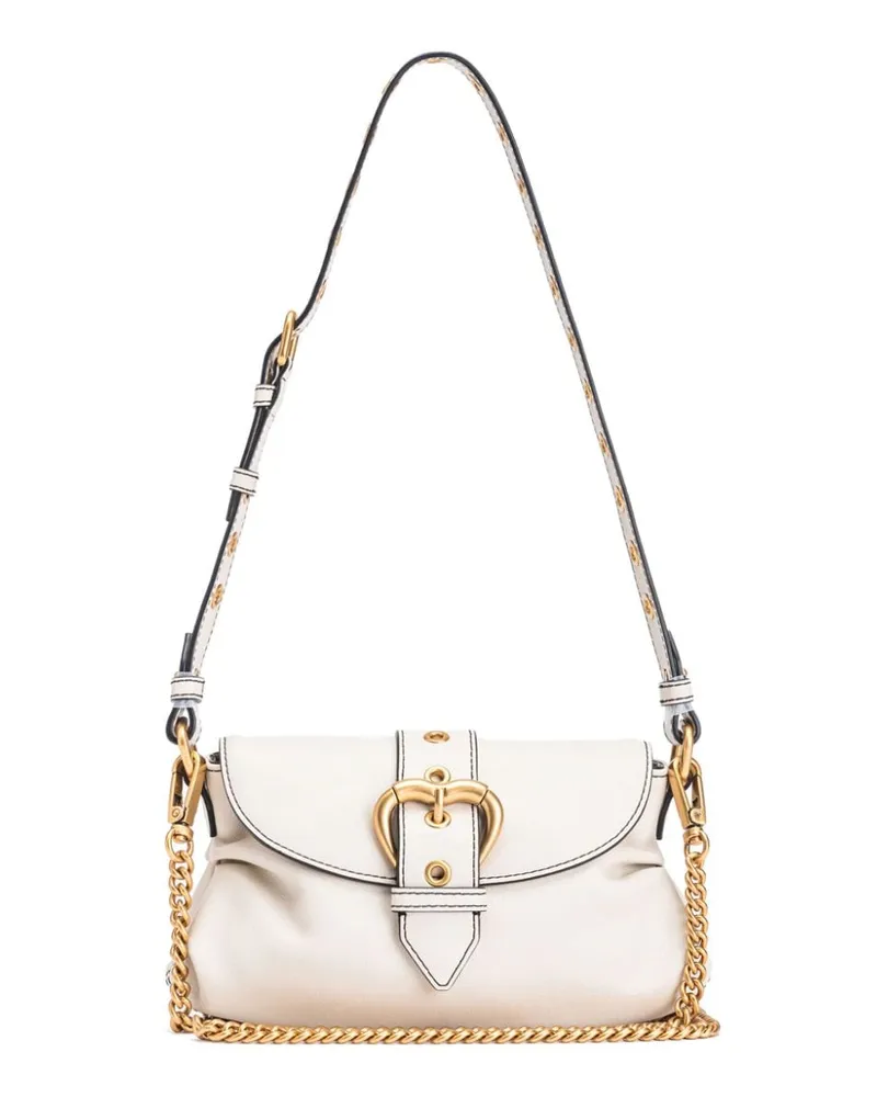 Pinko Mini Jolene Schultertasche - Weiß Weiß