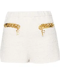 Elisabetta Franchi Mini Tweed-Shorts Weiß