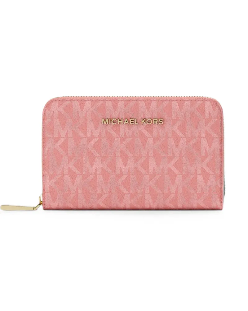 Michael Kors Kleines Portemonnaie mit Logo - Rosa Rosa