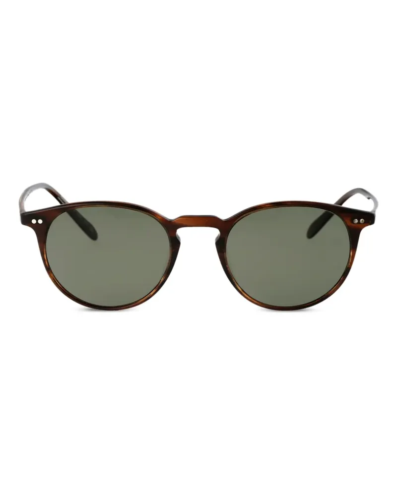 Oliver Peoples Riley Sun Sonnenbrille mit rundem Gestell - Braun Braun
