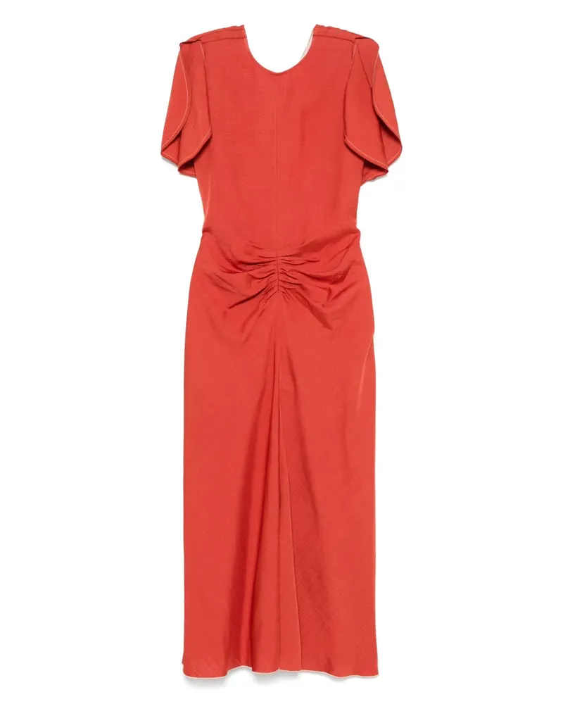 Victoria Beckham Drapiertes Kleid - Rot Rot