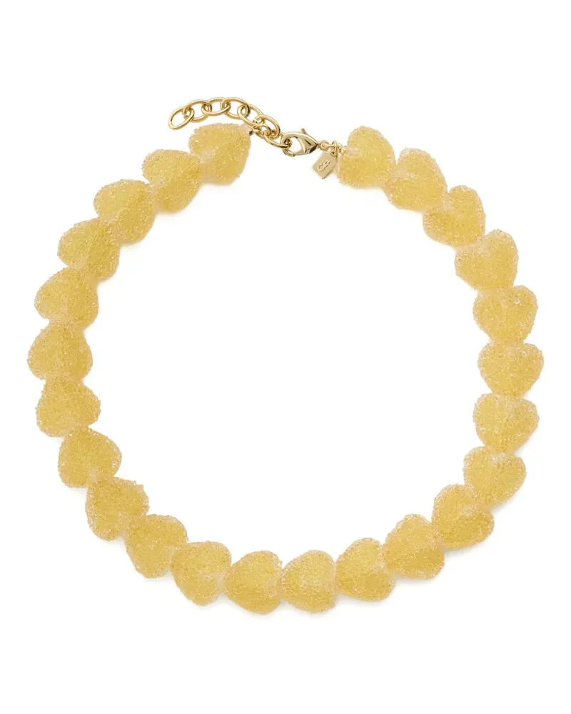 CRYSTAL HAZE Jelly heart-shaped necklace - Gold Gold