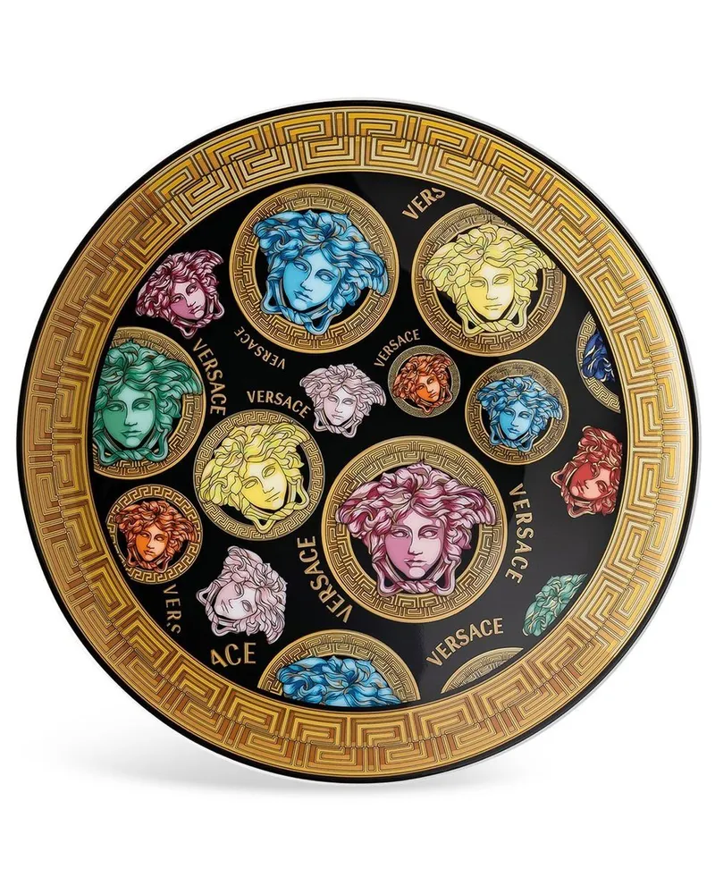 Versace Medusa Amplified Teller - Schwarz Schwarz