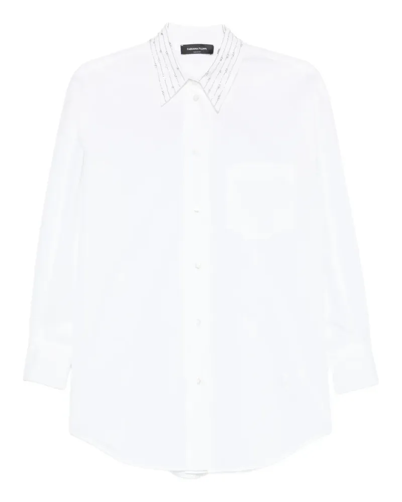 Fabiana Filippi crystal-embellished shirt - Nude Nude