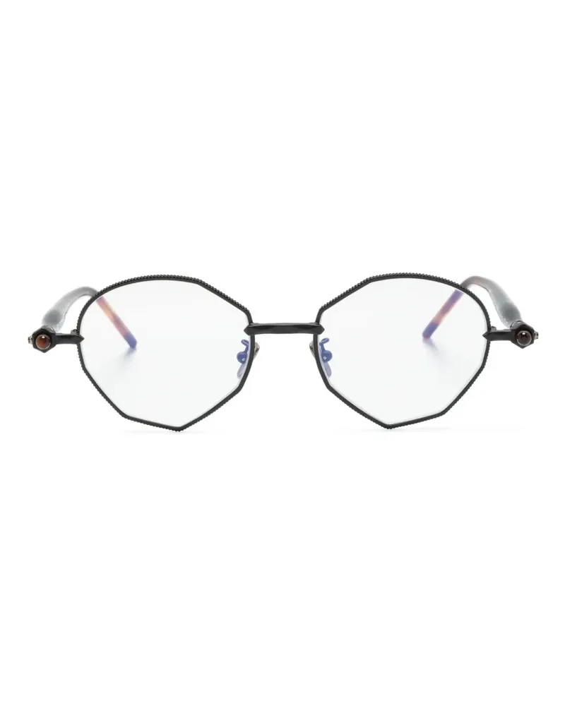 KUBORAUM Mask P71 Brille mit geometrischem Gestell - Schwarz Schwarz