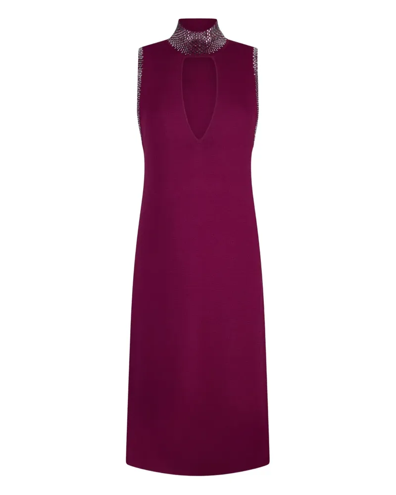 Liu Jo rhinestone-embellished knitted dress - Violett Violett