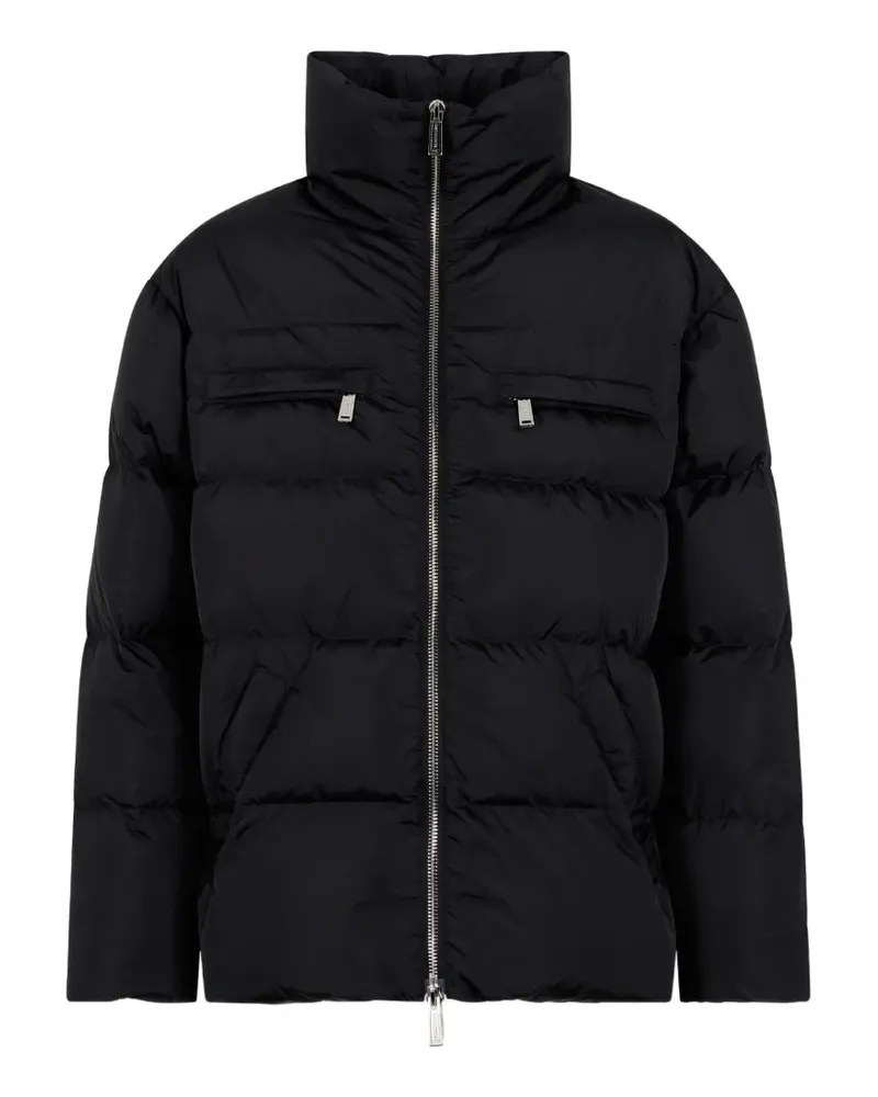 Dsquared2 Oversized Colourblock Daunenjacke - Schwarz Schwarz