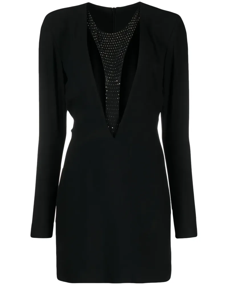 John Richmond Kleid mit Strass - Schwarz Schwarz