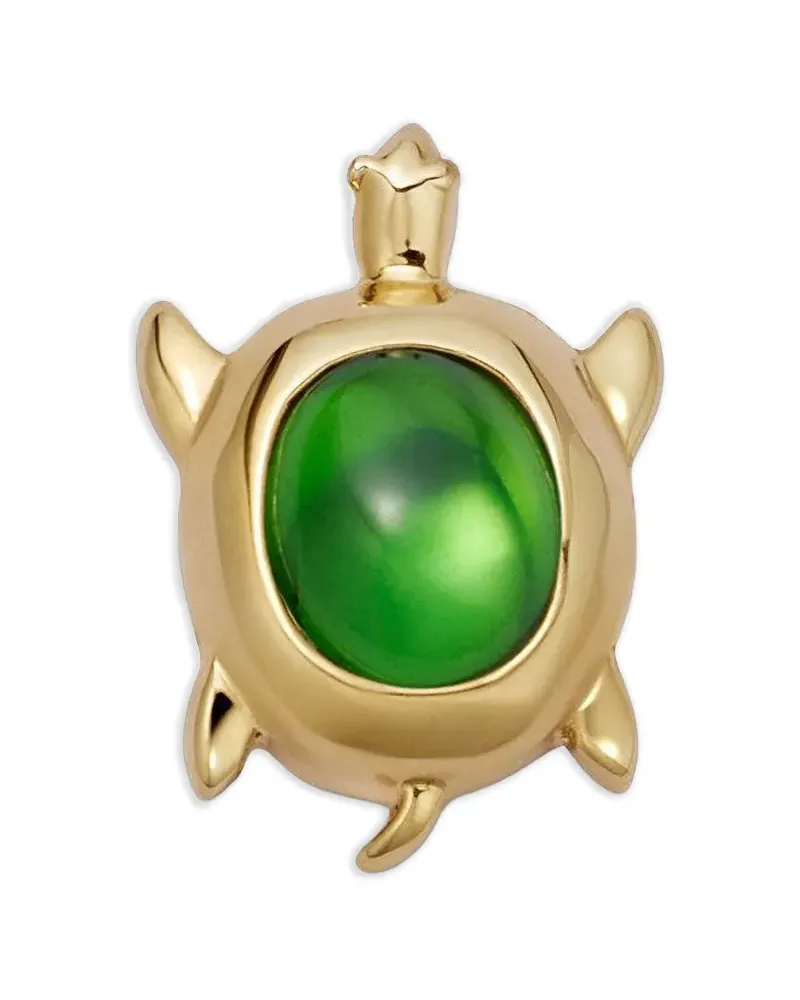 Loquet Sea Turtle Tsavorit-Anhänger - Gold Gold