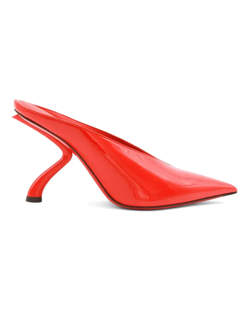 Ferragamo Itaca sculpted leather mules - Rot Rot