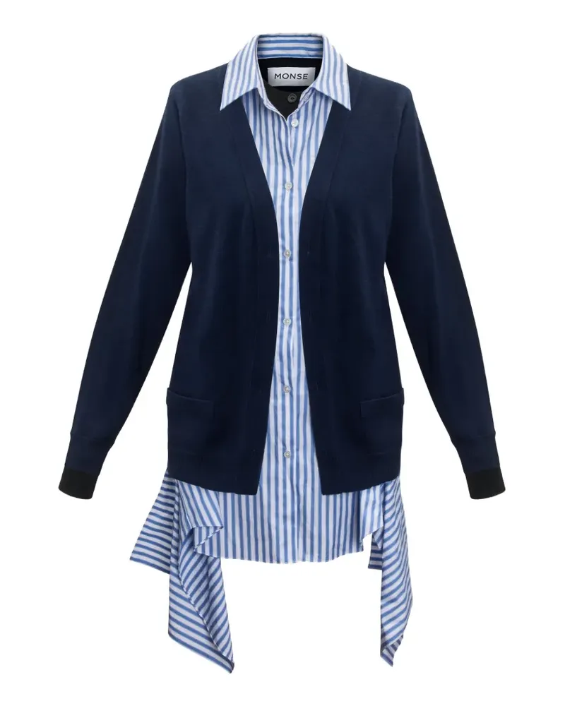 Monse layered cardigan - Blau Blau