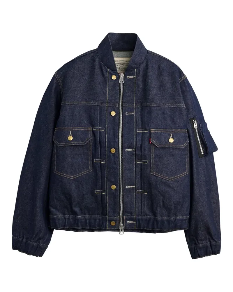 Sacai x Levi's flap-pocket denim jacket - Blau Blau