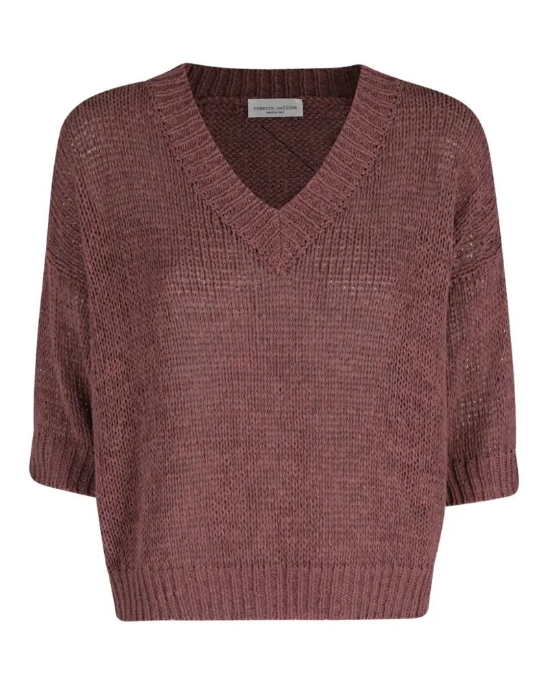 Roberto Collina V-neck sweater - Rot Rot