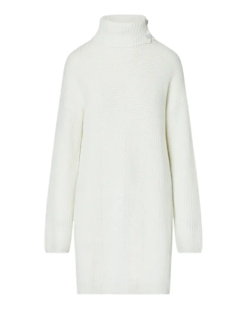 Liu Jo Strickkleid mit Schmuckknöpfen - Weiß Weiß