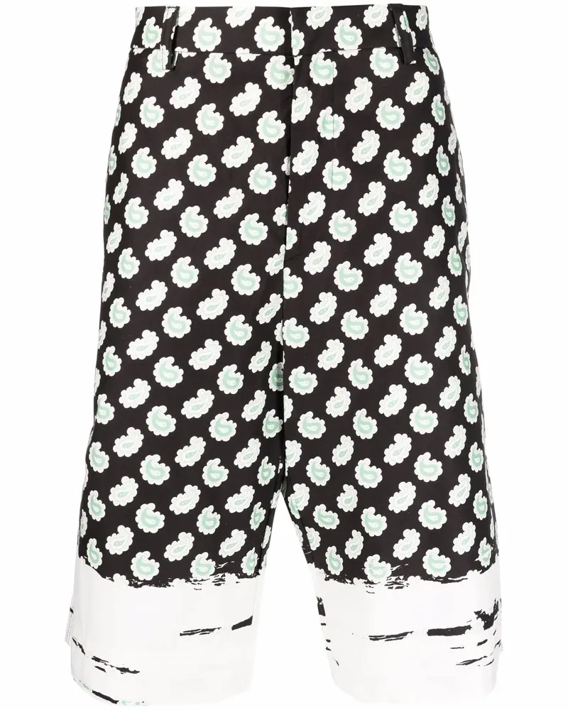 Etro Bermudas mit Paisley-Print - Schwarz Schwarz