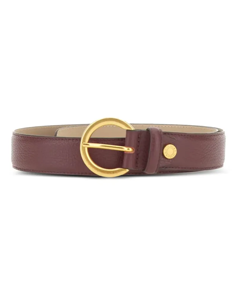 Gianni Chiarini logo-engraved leather belt - Rot Rot