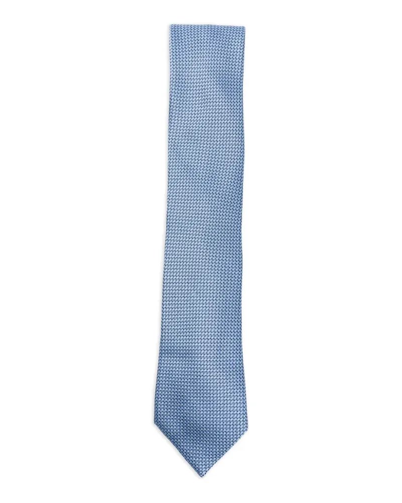 Ermenegildo Zegna patterned tie - Blau Blau