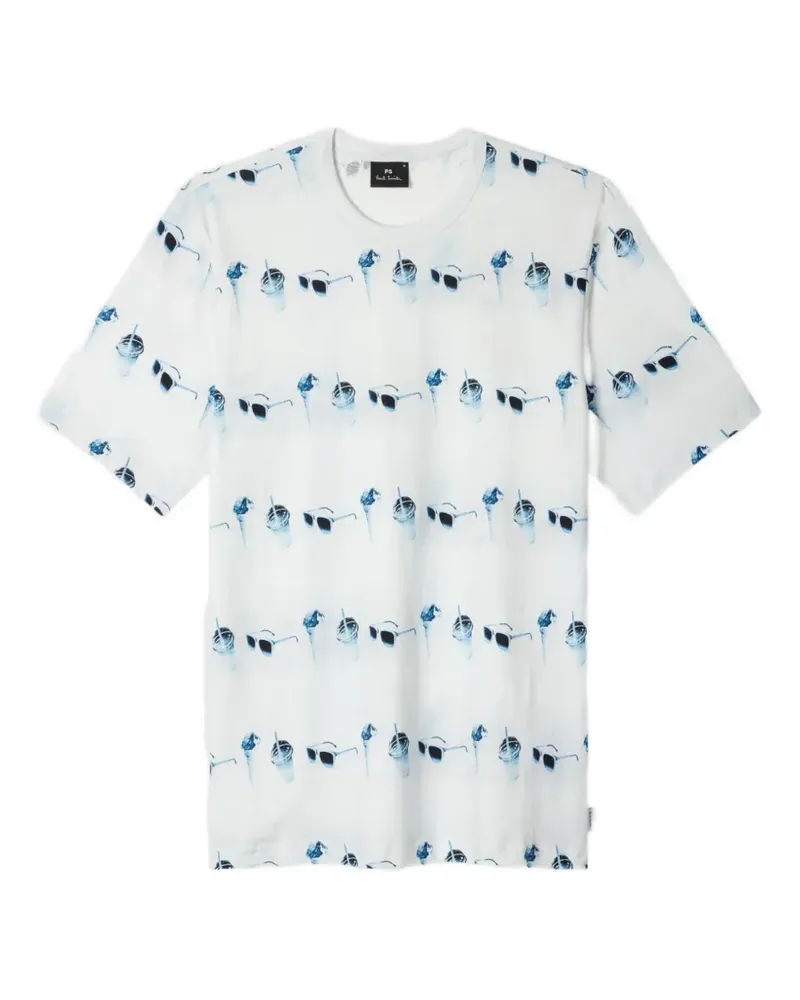 Paul Smith T-Shirt mit Print - Weiß Weiß