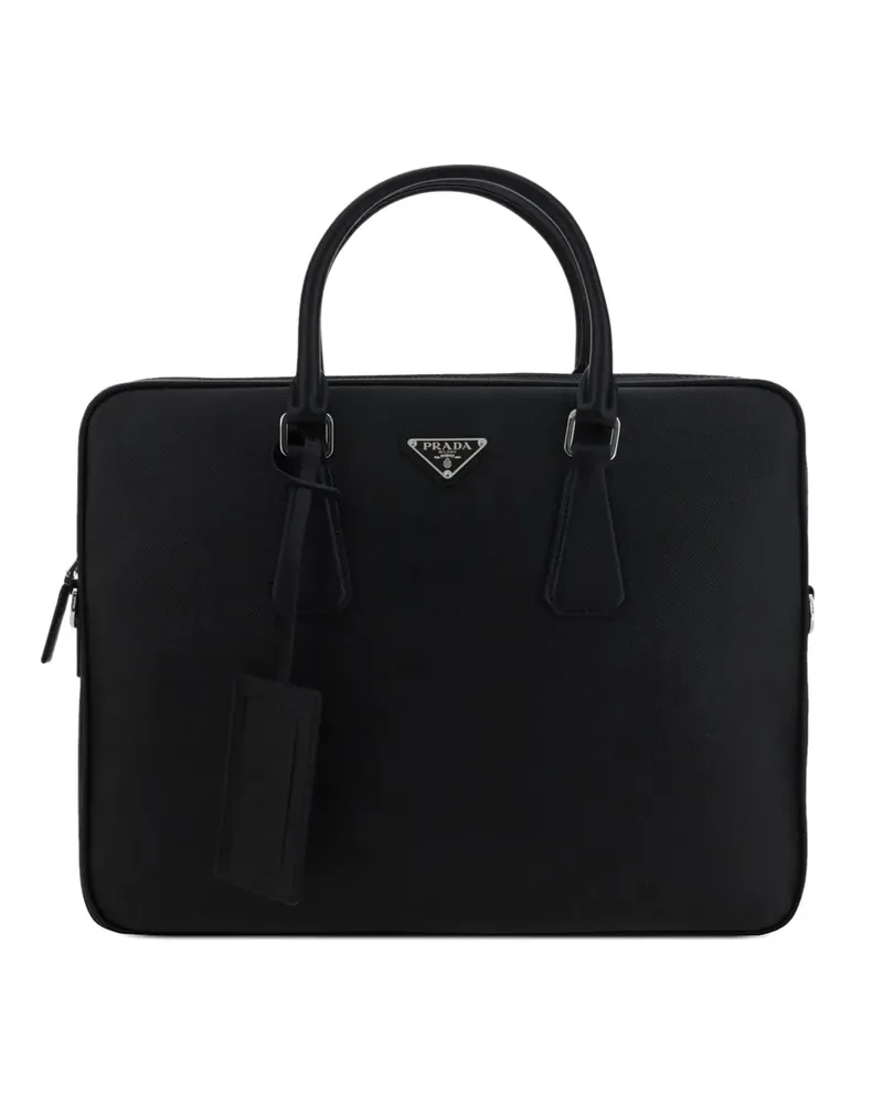 Prada Saffiano leather briefcase - Schwarz Schwarz