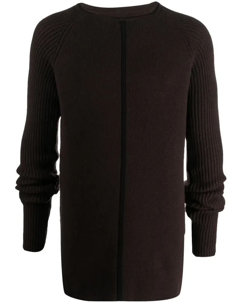 Rick Owens Gerippter Pullover - Braun Braun