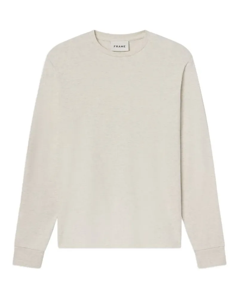 Frame Denim Duo Fold Pullover mit rundem Ausschnitt - Nude Nude
