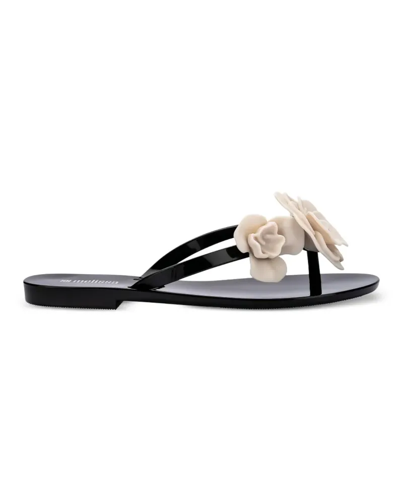 Melissa Harmonic Springtime Flip-Flops - Schwarz Schwarz