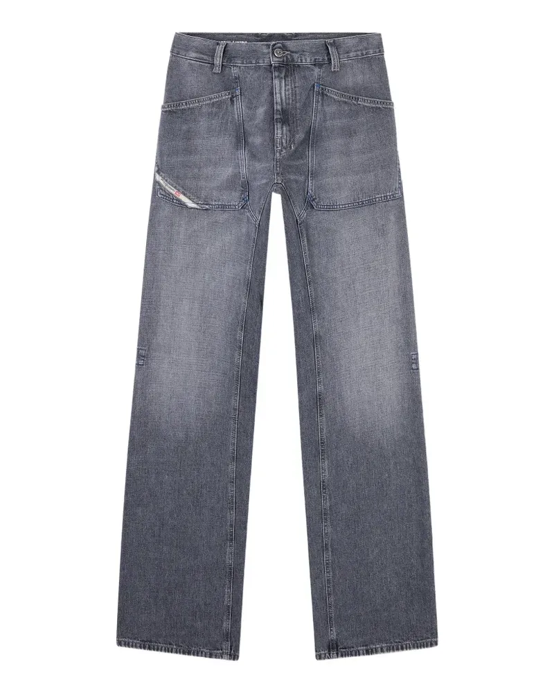 Diesel D-Zeta Jeans mit lockerem Schnitt - Grau Grau