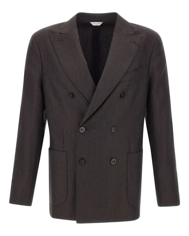 Boglioli 50kJacket peak-lapels double-breasted blazer - Grau Grau