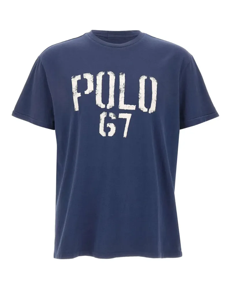 Ralph Lauren logo-print cotton T-shirt - Blau Blau